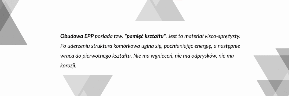 epp-gehäuse und formgedächtnis